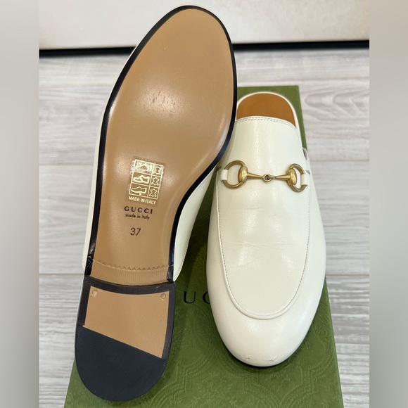 GUCCI Princetown Loafers in Cream Leather EU:37 - Picture 5 of 11